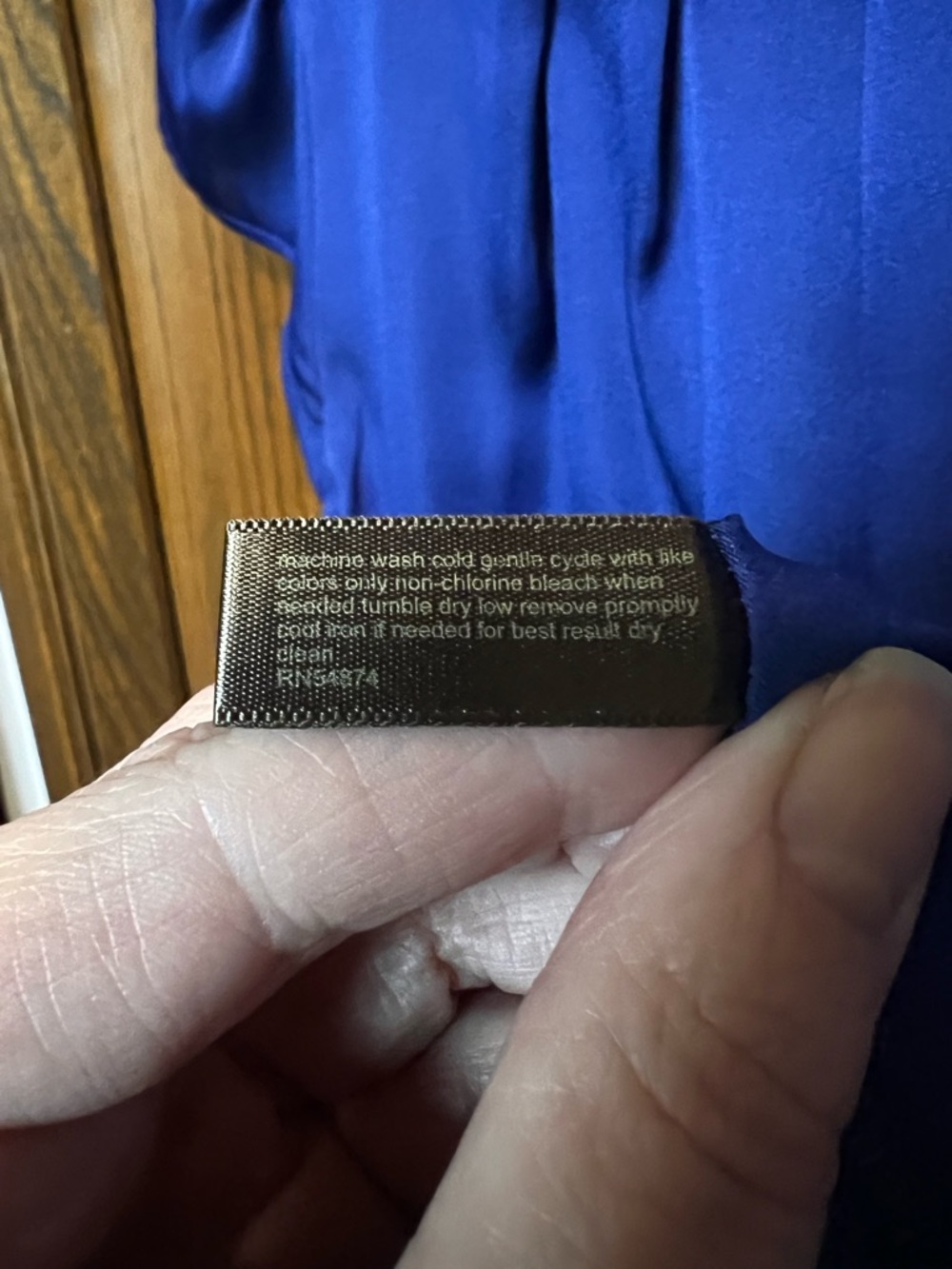 The Limited Blouse Size Small – Royal Blue Pleated Front Top - Picture 4 of 4